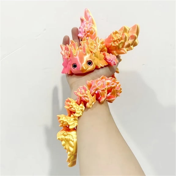 3D Print Salamander Dragon Desktop Ornament 3D Print Animals Home Office Crafts Print Character Action Figure Christmas Gift