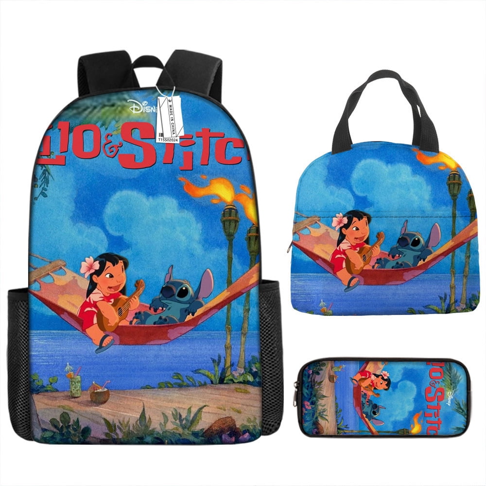 AmzPrint 3-Piece Basketball Backpack Set For Kids - 17 Inch School Backpack With Insulated Lunch Box & Pencil Bag - View #8