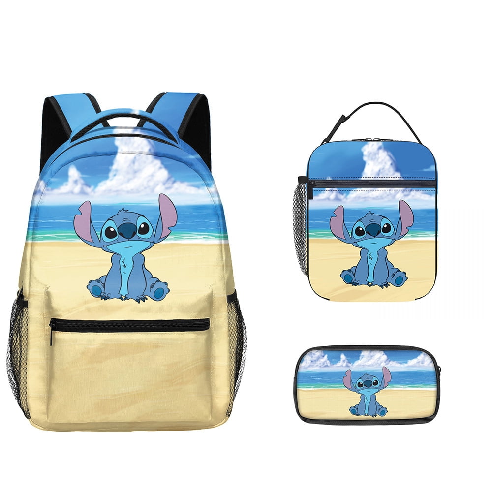 AmzPrint 3-Piece Basketball Backpack Set For Kids - 17 Inch School Backpack With Insulated Lunch Box & Pencil Bag - View #3