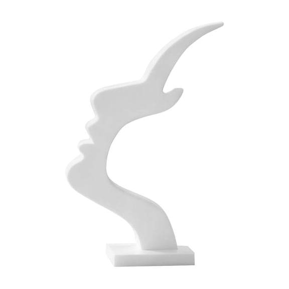 3D Printed Abstract Face Design Eyeglass Holder & Sunglasses Storage Rack, Artistic Glasses Organizer for Desk, Nightstand, Home Decor,White