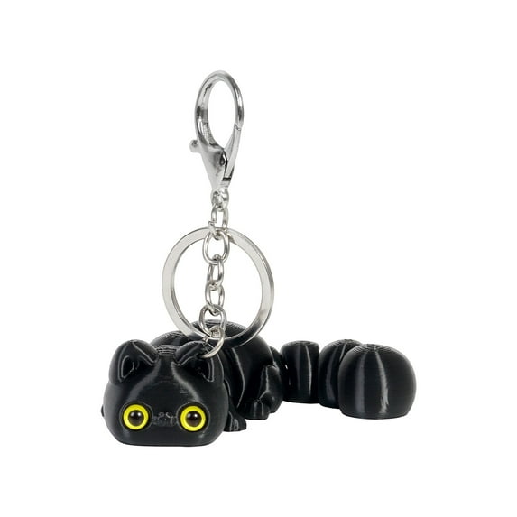 3D Printed Adorable Cat Keychain Cute Animal Accessory For Bags Keys And Backpacks Perfect Gift For Cat Lovers