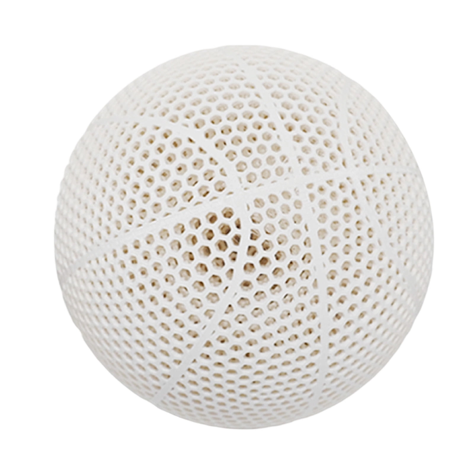 3D Printed Airless Basketball with Solid One-Piece Core, Durable All-Weather Practice Ball for Consistent Indoor & Outdoor Training