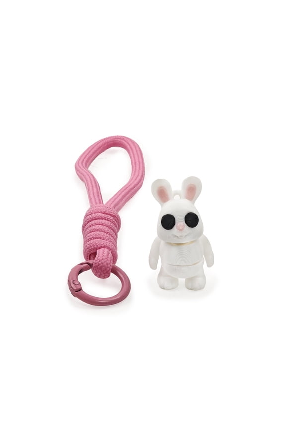 3D Printed Animal Rabbit KeychainCute  Wildlife Bag Charm & Pendant, Adorable Figurine Accessory for Keys, Valentines Day Easter Gift Idea,  Collectible Decoration