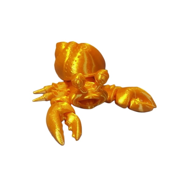 3D Printed Animals, Creative Colorful Frogs Ants Hermit Crab Figurines Fidget Animal Statue Rotatable Frog Figurine with Movable Joints, Office Home Desktop Decoration