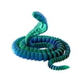 thumbnail image 1 of 3D Printed Animals Snake,21.6 Inch Surprise Mystery Anaconda Toy, Python Statue,3-D Print Articulated Viper Collectible for Home Office Executive Desk Decoration(Green), 1 of 8