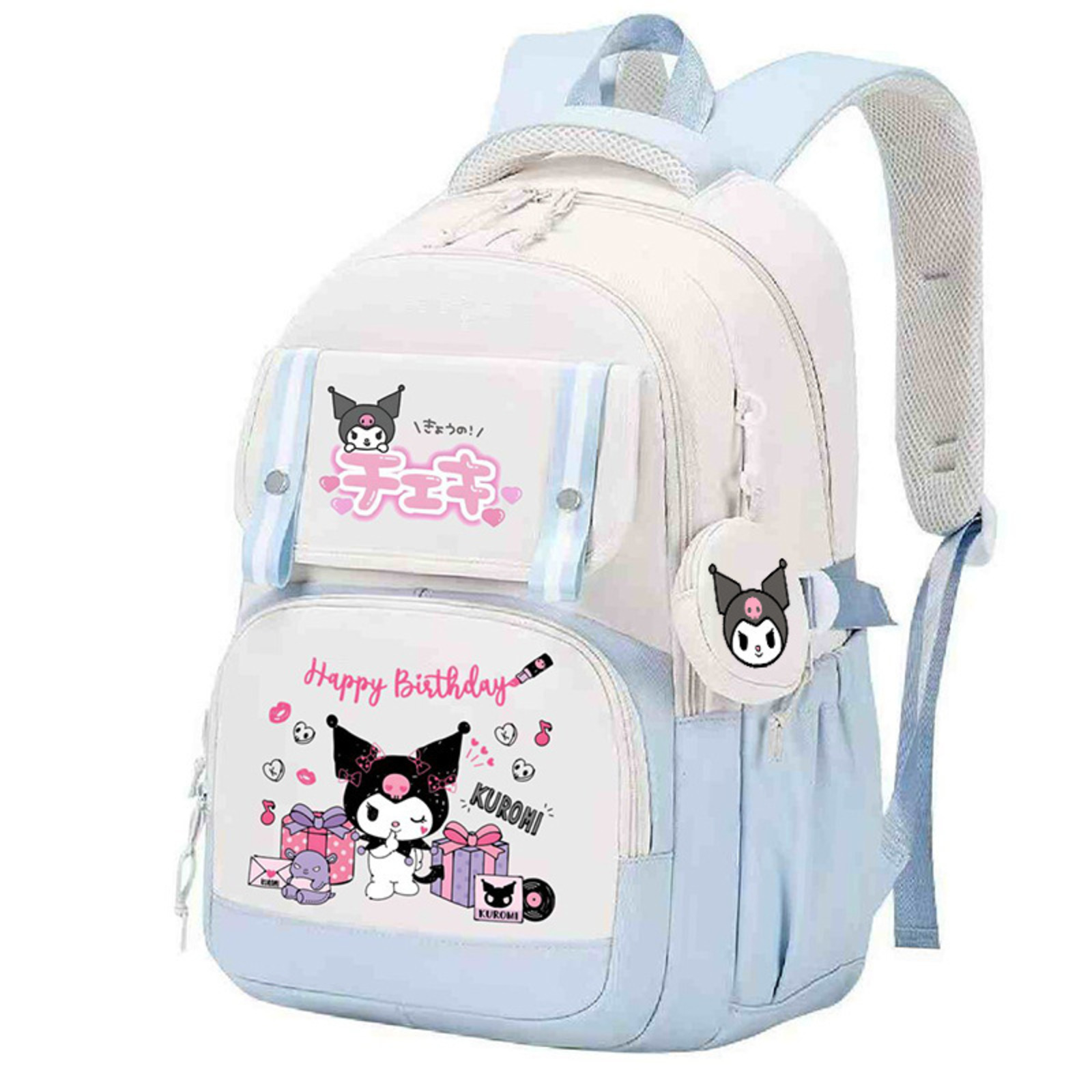 3D Printed Anime Kuromi Backpack Cartoon Backpack Lightweight Leisure 3D Printed Anime Kuromi Backpack Cartoon Backpack Lightweight Leisure