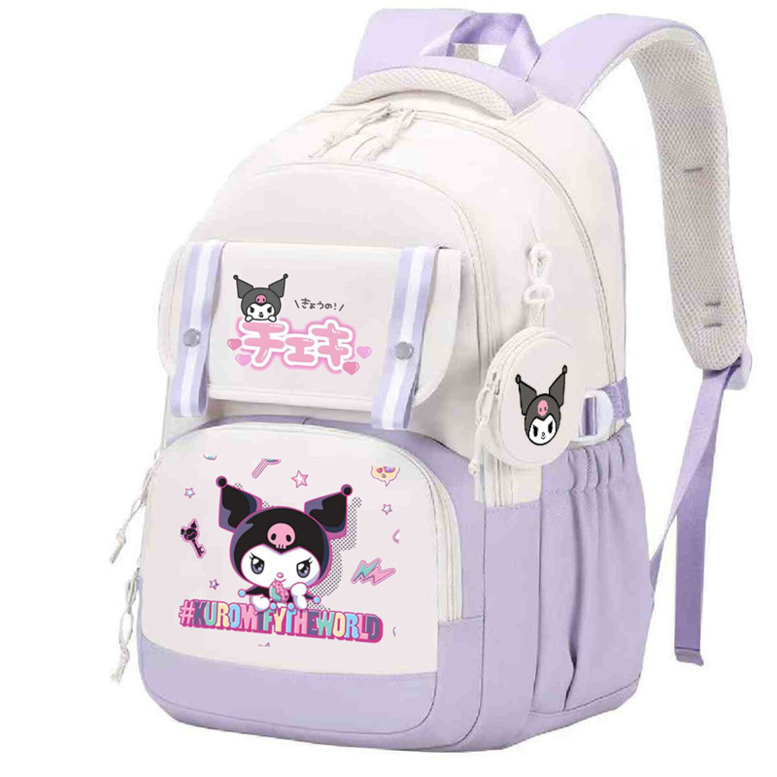 3D Printed Anime Kuromi Backpack Cartoon Backpack Lightweight Leisure ...
