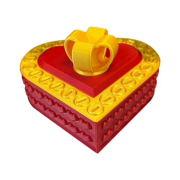 3D Printed Annoying Gift Box Heart Shaped Box Gift - Interesting ...