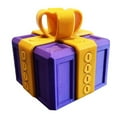 thumbnail image 1 of 3D Printed Annoying Gift Box With Screws Prank Box For Friends, Hilarious Money Card Container Desktop Ornament Storage Box, 8X8Cm Small Size Personalized Custom Text Pattern Gift, 1 of 7