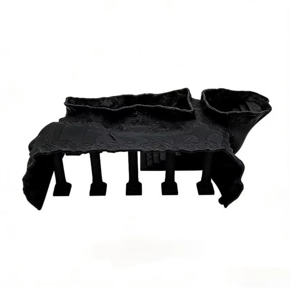 3D Printed Aquarium Cave Tunnel, Roman Column Fish Hideout Shelter with Viewing Ports for Fish Tanks