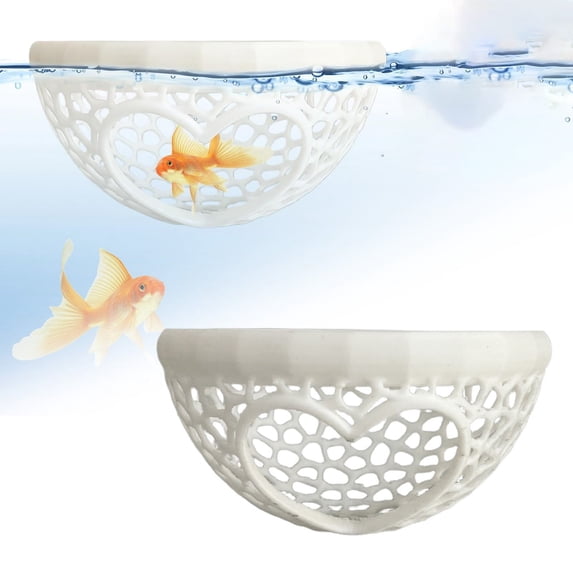 3D Printed Aquarium Decor Floating Feeding Ring and Resting Station for Fish Tank