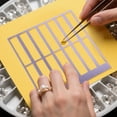 thumbnail image 1 of 3D Printed Art Ruler Grid Tool for Precise Drilling and Painting Projects with Square and Rectangle, 1 of 3