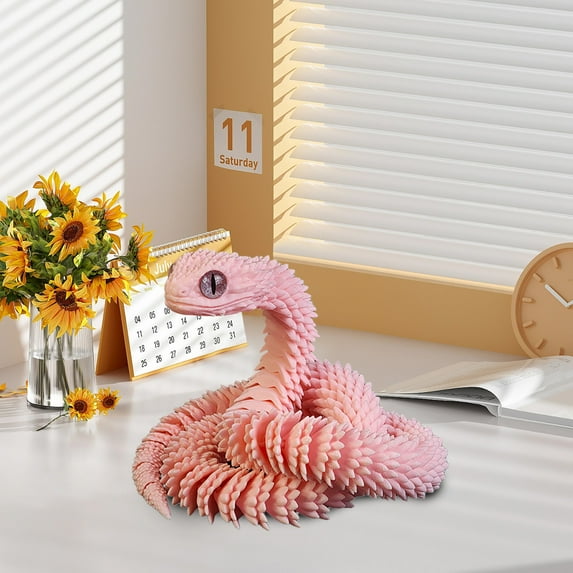 3D Printed Articulated Animal Toys Set Flexible Poseable Collectible Figures for Adults