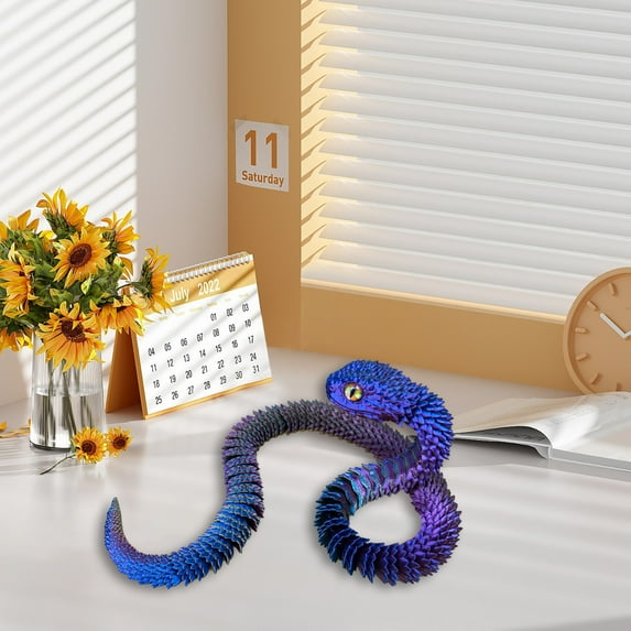 3D Printed Articulated Animal Toys Set Flexible Poseable Collectible Figures for Adults