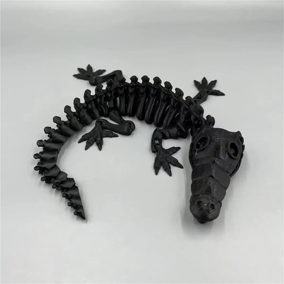 3D Printed  Articulated Crocodiles Rotatable 3D Crocodiles Posable Joints Fidget Surprise For Autismadhd# Color: A2