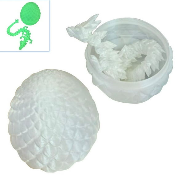 3D Printed Articulated Dragon Toy, Movable Simulation Animal Decoration With 30Cm Dragon And 13Cm Dragon Egg, Desktop Ornament And Gift Set
