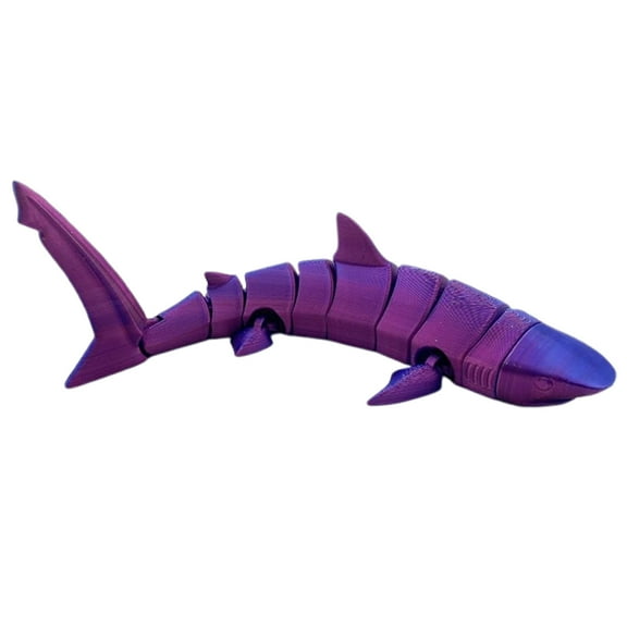 3D-Printed Articulated Ocean Creature Toy ABS Plastic Flexible Joints Glow-In-Dark For Kids Bath Fish Tank Collectibles - 1pc