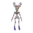 thumbnail image 1 of 3D Printed Articulated Skeleton Figure Toy Craft With Movable Joints And Magnetic Detachable Parts, Customizable Play Design For Halloween Decoration, Ideal Gift For Kids S, 1 of 6