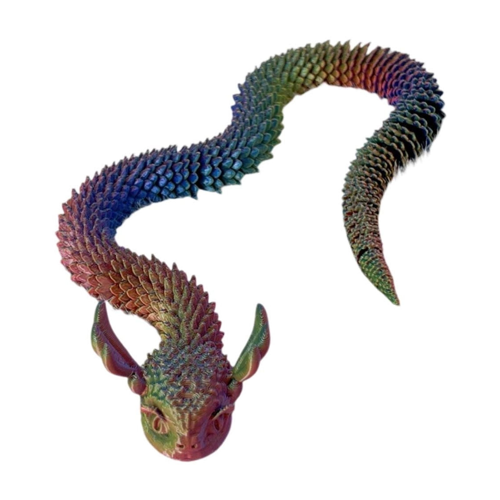 3D Printed Articulated Snake – Crystal-Like Movable Snake– Realistic ...