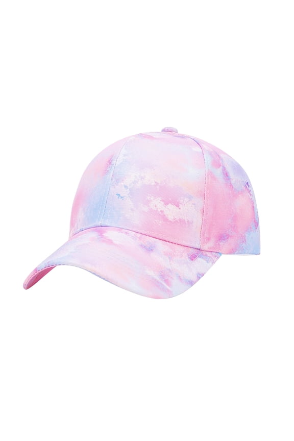 3D Printed Baseball Cap for Men and Women Tie Dye Adjustable Snapback Hat Summer Outdoor Sun Unisex