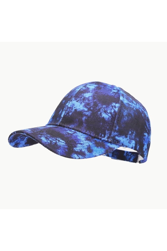 3D Printed Baseball Cap for Men and Women Tie Dye Adjustable Snapback Hat Summer Outdoor Sun Unisex