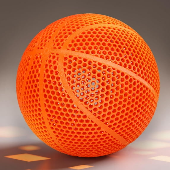 3D Printed Basketball-Airless Basketball,Ultra - Quiet & No Pump Needed,High Bounce,Official Size7,Indoor, Gym & Outdoor Use