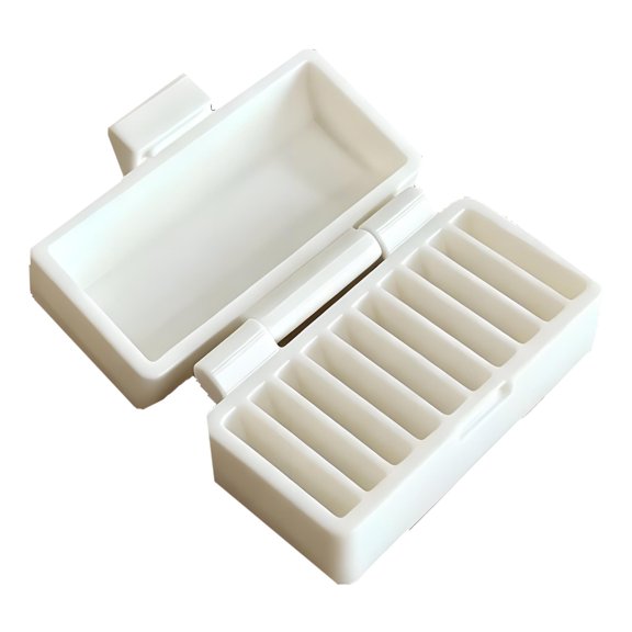 3D Printed Battery Holder For Button Batteries Storage Box With 10 Individual Compartments