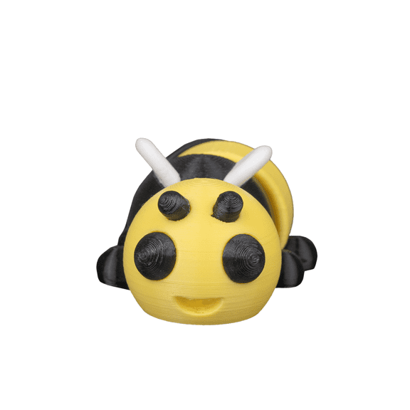 3D Printed Bee Figurine  Cute Desk Toy, Decorative Mini Figure, Handmade Style Collectible