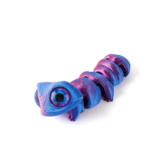 3D Printed Big Eye Lizard Figurines Cute Home Decor Joint Movable Simulation Animals Desk Decoration Home Accessories Gifts