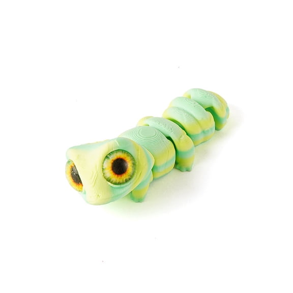 3D Printed Big Eye Lizard Figurines Cute Home Decor Joint Movable Simulation Animals Desk Decoration Home Accessories Gifts