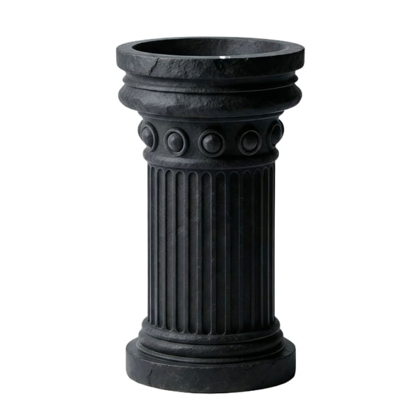 3D Printed Black Art Vase – Modern Sculptural Home Decor for Flowers, Gifts & Interior Styling, Unique Ceramic-Look Design