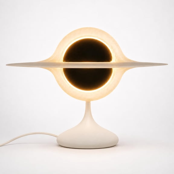 3D Printed Black Hole Lamp, Cosmic LED Desk Lamp with Ambient Glow, Space Night Light Table Decor for Bedroom, Office, Gaming Setup, Desktop, Dorm Room and Space Fan Gifts