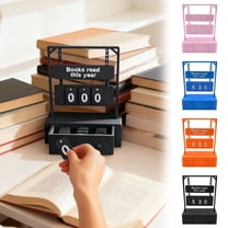 3D Printed Book Reading Counter - "Read Books" Swinging Shelf Sign With Digital Storage For Book Lovers (A)
