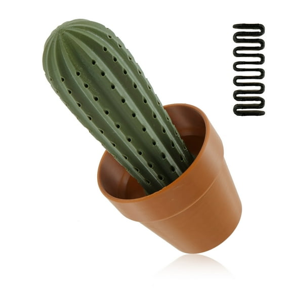 3D Printed Cactus Toothpick Holder Easy Access Plastic Cactus Shaped Toothpick Dispenser with Holes Decorative Cactus Toothpick Container Organizer for Home Dining Table Restaurant Party