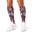 thumbnail image 1 of 3D Printed Calf Compression Sleeves, 360 Seamless Leg Sleeves for Running, Cycling & Sports, One Size, Skull Pirate Print, 1 of 6