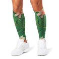 thumbnail image 1 of 3D Printed Calf Compression Sleeves, 360 Seamless Leg Sleeves for Running, Cycling & Sports, One Size, Tropical Jungle Print, 1 of 6