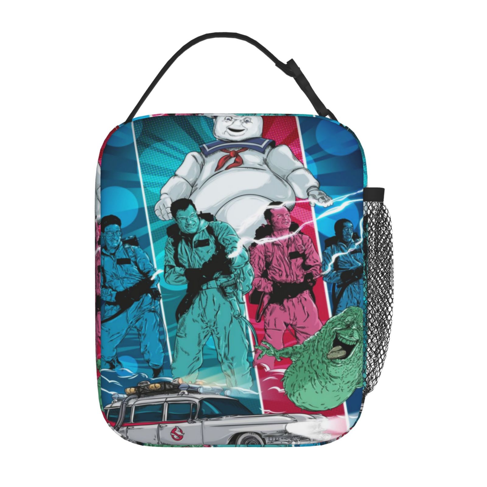 3D Printed Cartoon Ghostbuster Insulated Lunch Bag Office Work Picnic