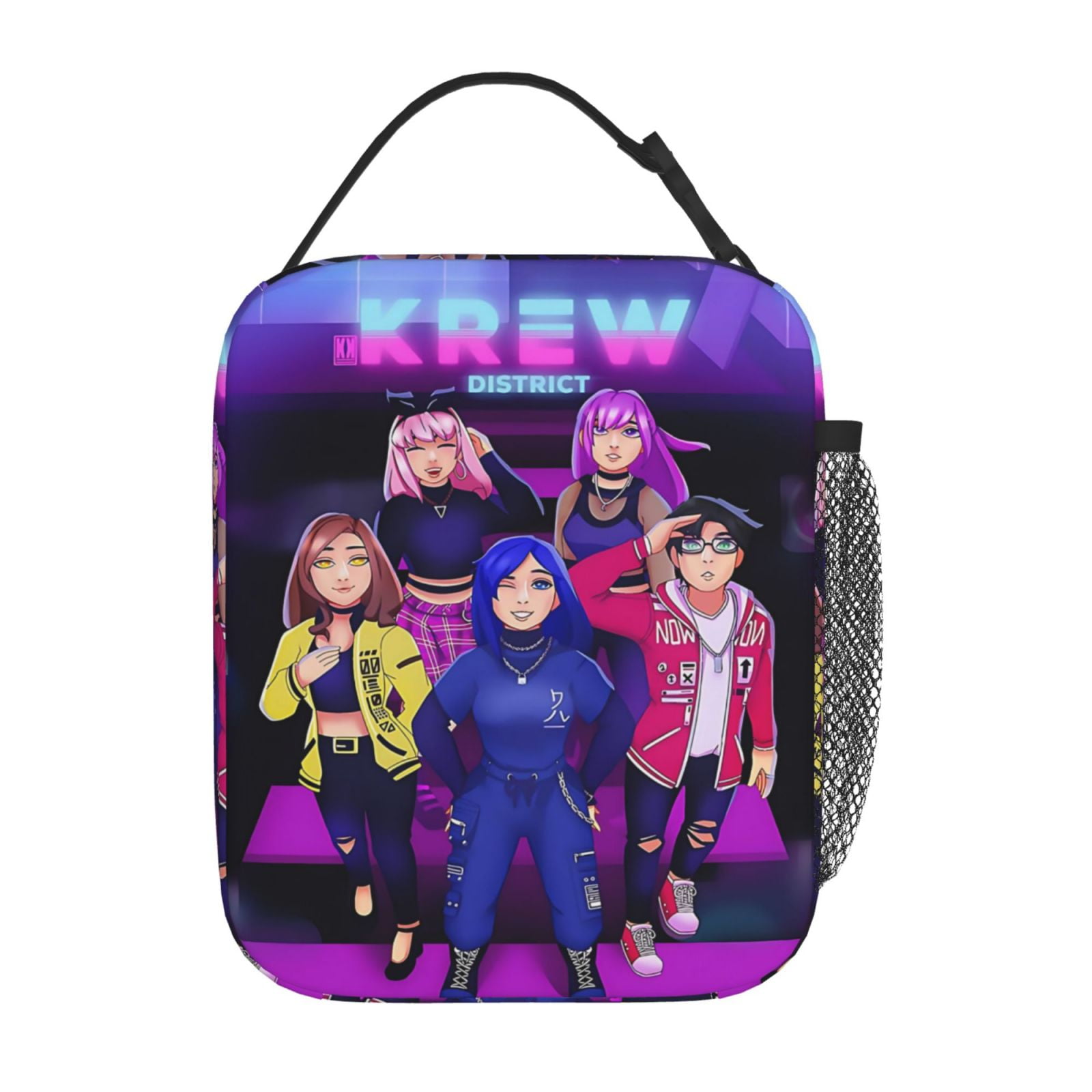 3D Printed Cartoon ItsFunneh Krew Insulated Lunch Bag Office Work