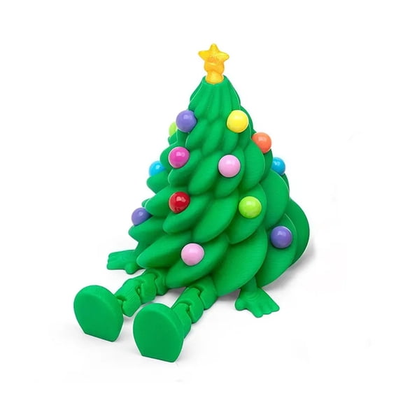3D Printed Christmas Tree Model Creative Desktop Ornament Cool Holiday Decor for Home Room Decoration Crafts