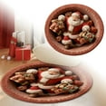 thumbnail image 1 of 3D Printed Circular Welcome Carpet for Indoor and Outdoor Home 0cm Diameter Modern Floor Mat, 1 of 4