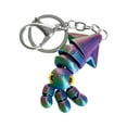thumbnail image 1 of 3D Printed Colorful Squid Keychain With Durable Metal Ring Cute And Fun Accessory For Bags Backpacks And Keys, 1 of 2