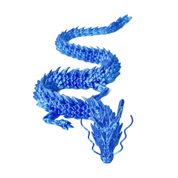 3D Printed Conjoined Dragon Ornaments, Movable Cartoon, Creative Plants, rockery, Fish Tank Landscaping Decoration