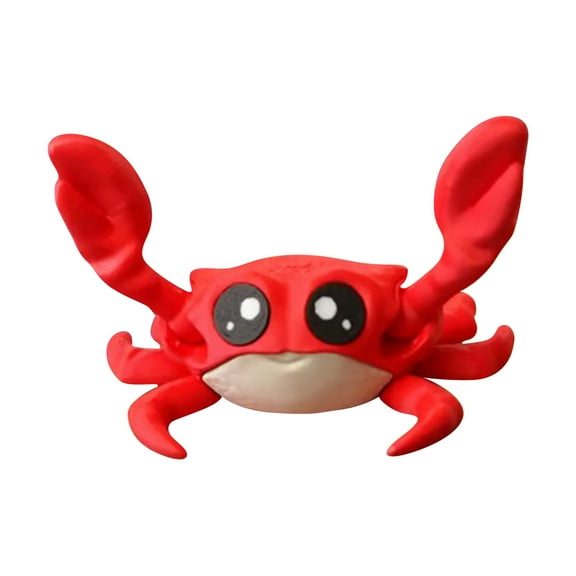 3D Printed Crab Desk Decor With Movable Claws For Card & Photo Storage, Functional Office & Home Shelf Ornament, Perfect Gift For Lovers Teachers & Collectors