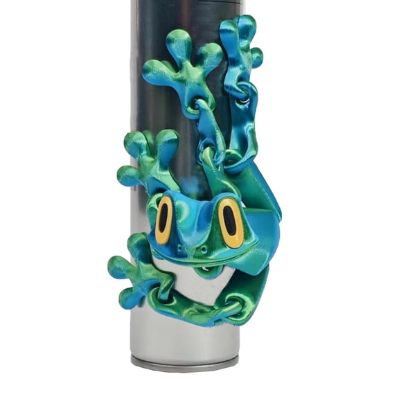 3D Printed Creative Magnetic Frog Refrigerator Magnet, Movable Joints Frog Fridge Magnet