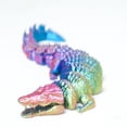 thumbnail image 1 of 3D Printed Crocodile,Movable Mouth,Flexible Joint Animal lacertid Figurines, Home Office Decor,Articulated Small sculpture, decorative item Surprise Festival Gifts, 1 of 8