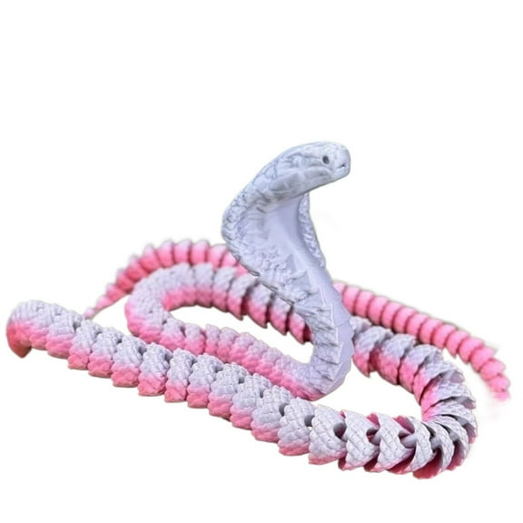 3D Printed Crystal Dragon Snake Fidget Toy With Flexible Joints Home Desk Decor Autism Awareness Executive Gift