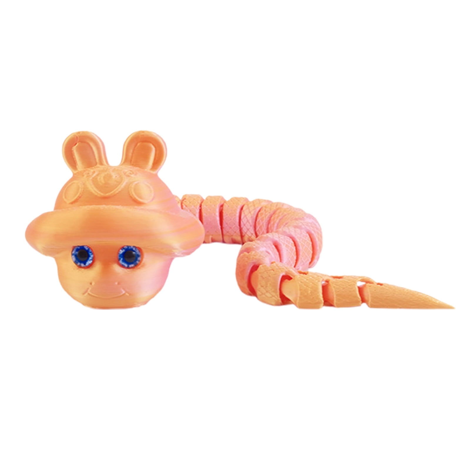 3D Printed Cute Rabbit with Hat - Children's Toy Model with Movable ...