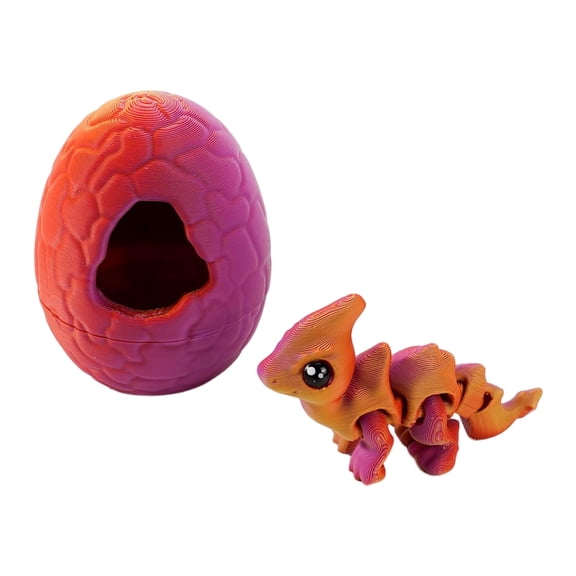 3D Printed Dinosaur 3D Dinosaur Eggs with Dinosaur Inside, Funny 3D Printed Dinosaur Egg for Easter Eggs, Creative 3D Printed Dinosaur Eggs for Easter Basket Stuffers and Gifts for Friends