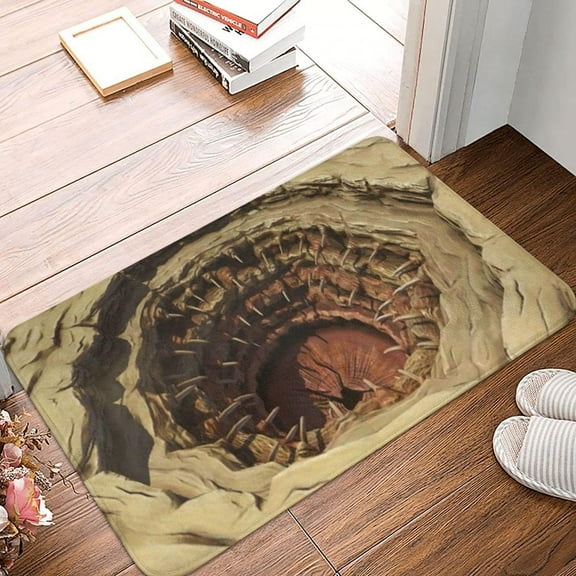 3D Printed Door mat The Sarlacc Pit Polyester Anti-Slip Rug Kitchen Living Room Balcony Hallway Welcome mat Home Decoration Housewarming Gift 17x30 Inch