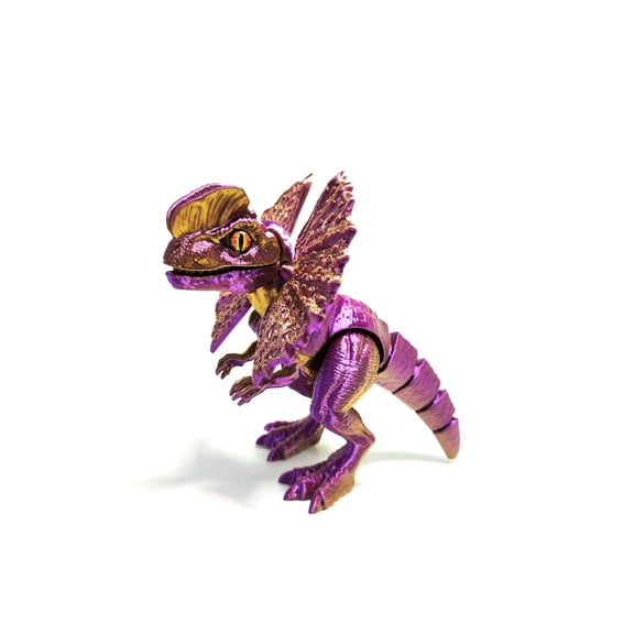 3D Printed Double-Ridge Dragon Articulated Open-Mouthed Dinosaurs Series Stress-relief Desktop Decoration